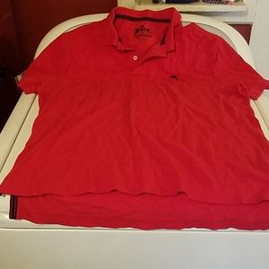 Mens express modern fit red ss polo shirt sz XL